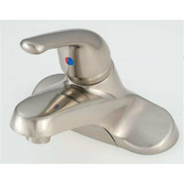 American Brass 4 in. Lavanized Single Lever Faucet, Brushed Nickel 1209.2027